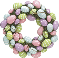 an easter egg wreath